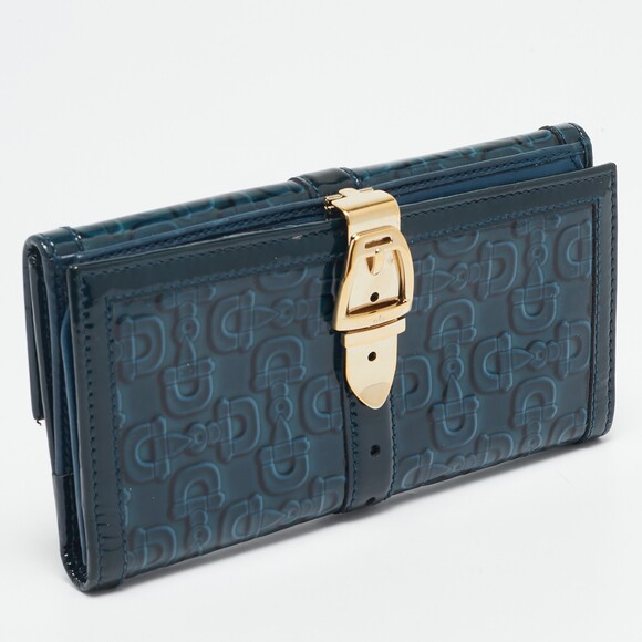 Gucci Blue Horsebit Embossed Patent #182046G20B - Picture 5 of 10